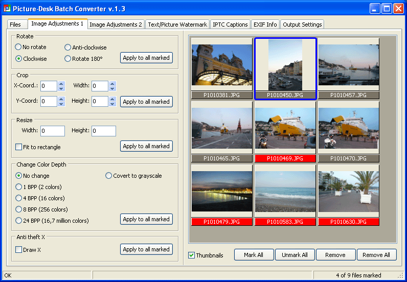 Picture-Desk Batch Converter screenshot