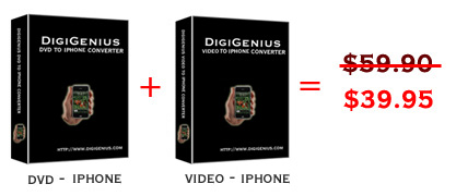 Digigenius DVD+video to iPhone Converter screenshot