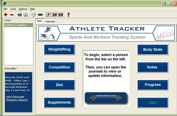 Athlete Tracker screenshot