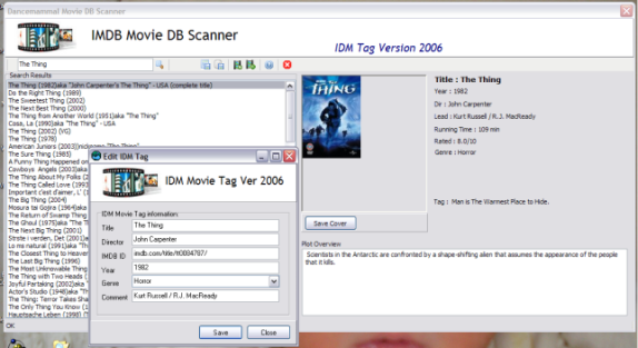 IMDBScanner screenshot