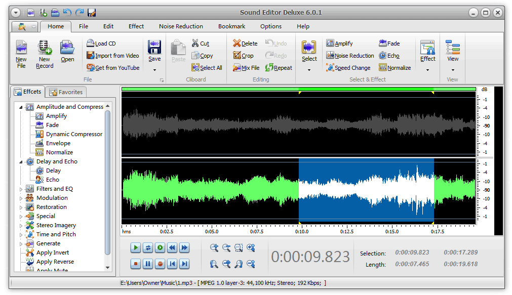 Sound Editor Deluxe 2011 screenshot